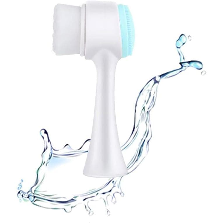 Escova De Limpeza Facial 2 Em 1escova Manual Dupla Face Com Cerdas Macias
