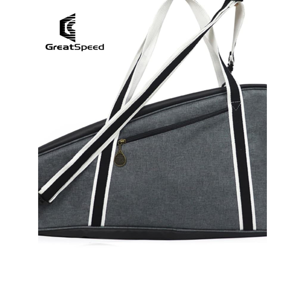 GREATSPEED Bolsa de tênis de 3 pacotes de ombro para homens e mulheres, bolsa simples para raquete de tênis, bolsa para