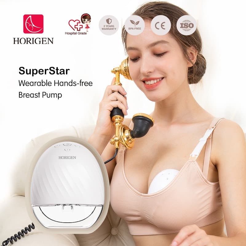 Boa mulher bomba de mama elétrica mãos-livres amamentação totalmente automática de uma peça Wearable bomba de mama acess