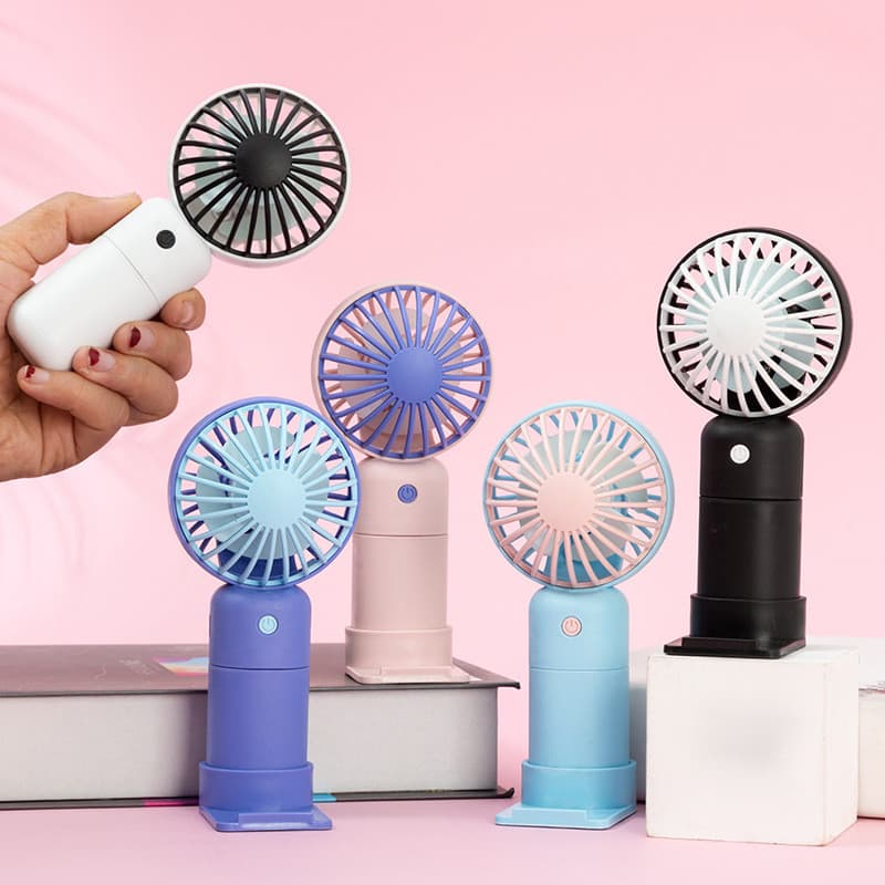 Ventilador portátil Mini carregamento usb presente silencioso Desktop bonito portátil contraste cor portátil pequeno ven