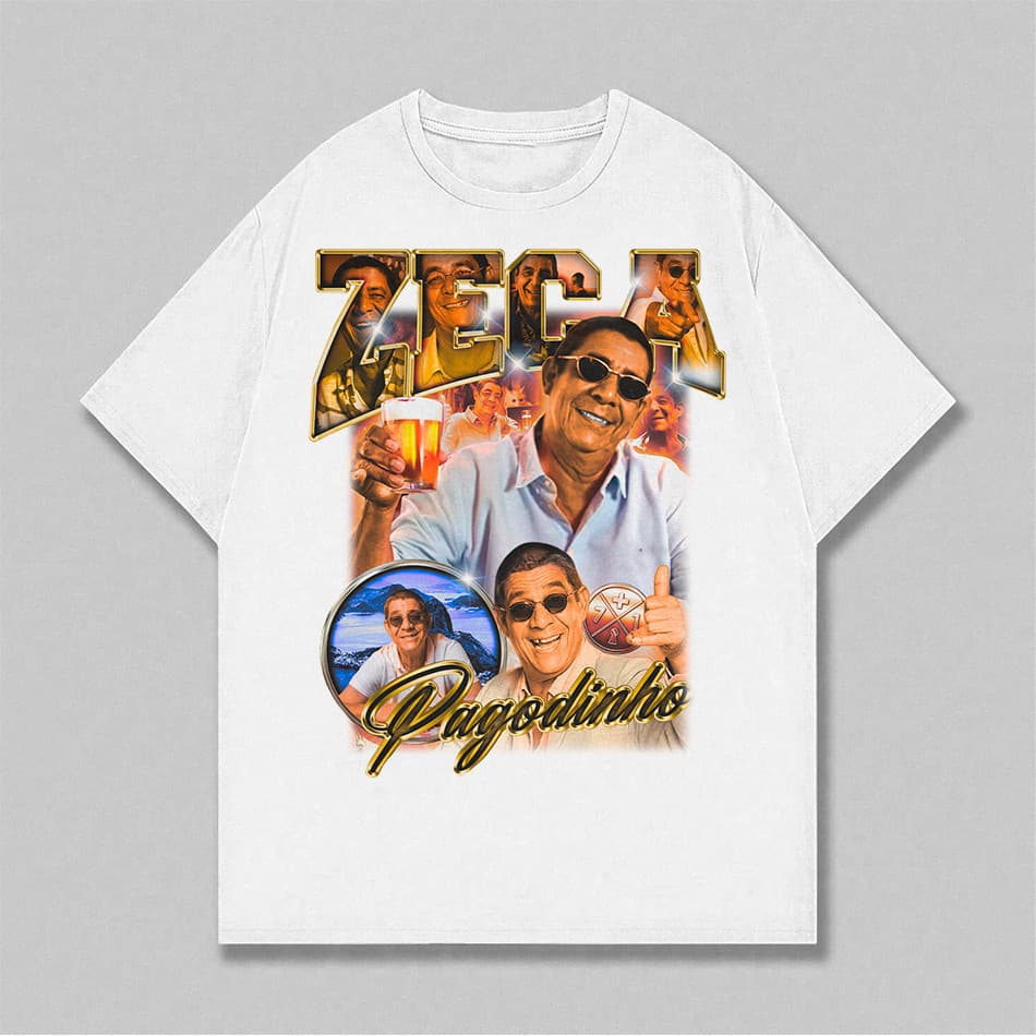 Camiseta Zeca Clássico do Pagodinho Camisa Unissex 100% algodão