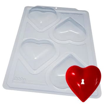 Forma Slicone 3 Partes Coração especial 200g BWB - SP45