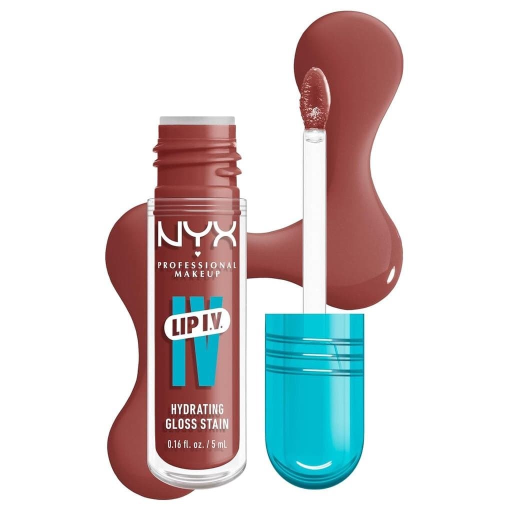 NYX PROFESSIONAL MAKEUP Lip IV Lip Stain Hidratante e Brilhante, de Longa Duração, com Cor, Fórmula Vegana com Hidrataçã