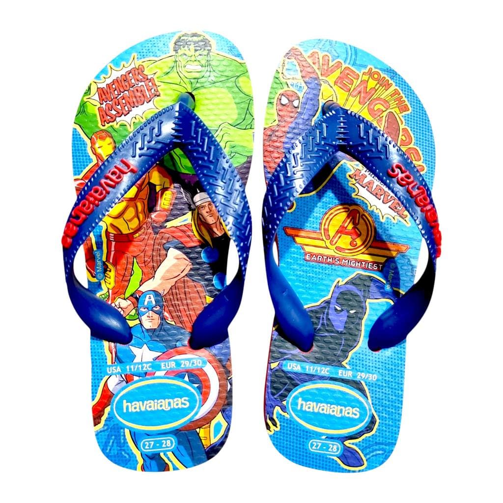 Havaianas Chinelo Top Marvel Vingadores Hulk Menino Original