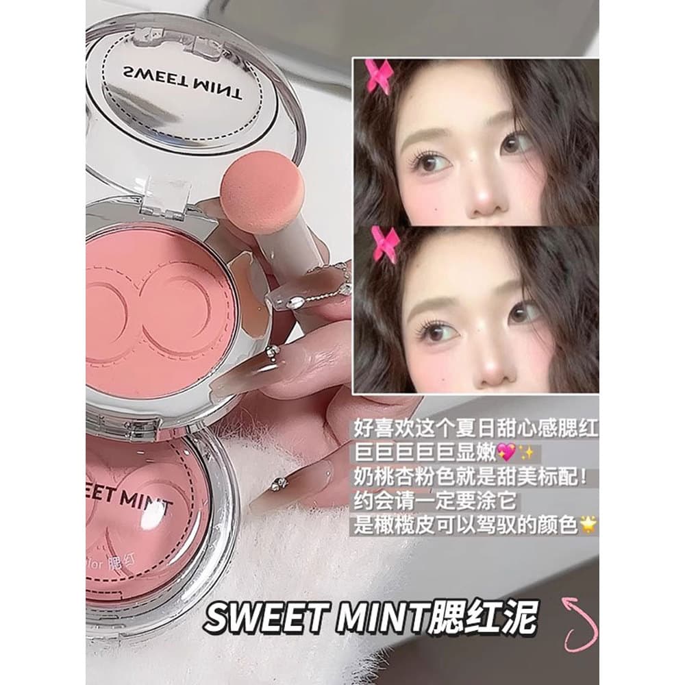 Blush lama delicada cor renderização blush roxo blush azul estudante iniciante fosco Natural monocromático monocromático