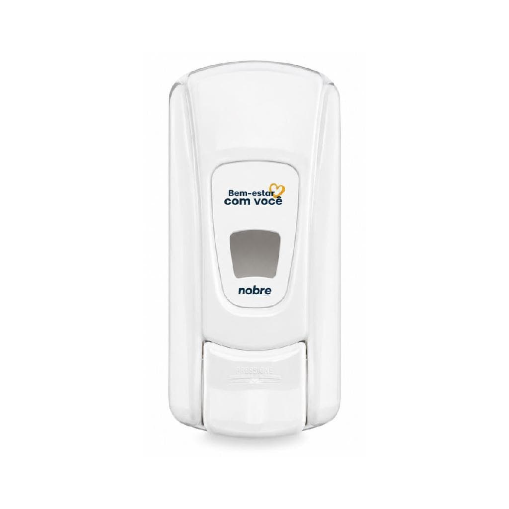 Dispenser Sabonete Liq/Alcool Gel 800ml (c/ reserv) City Branco Nobre