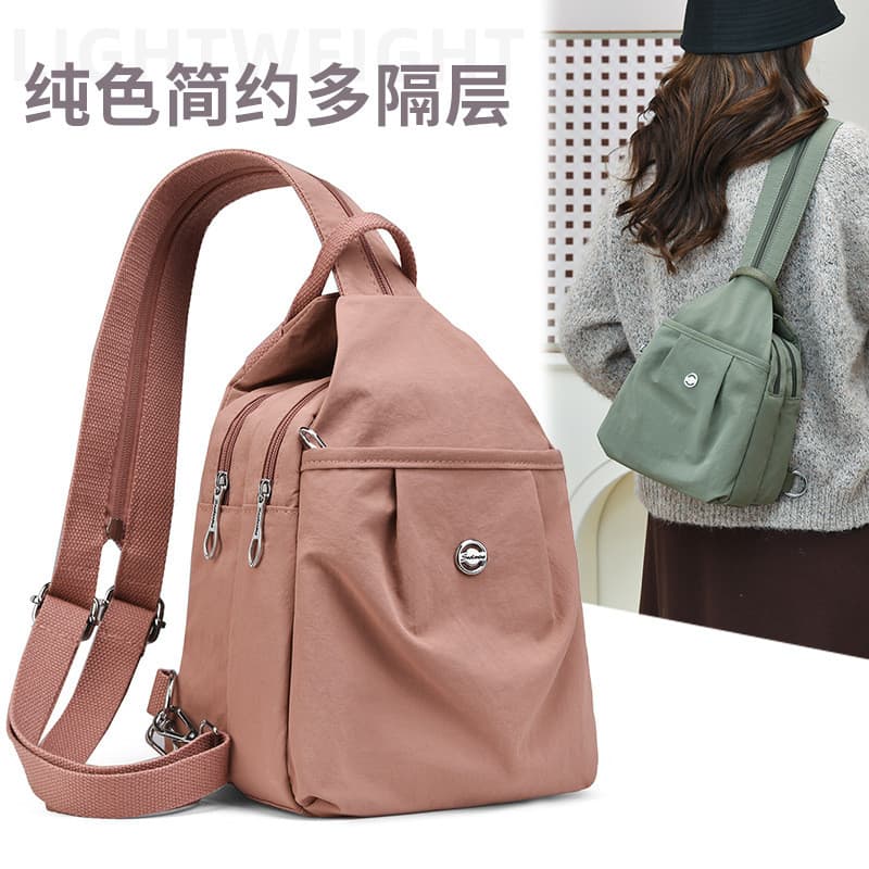 Novo multifuncional Multi-camada moda All-Match mochila saco de peito Casual saco do mensageiro leve saco de viagem Unis