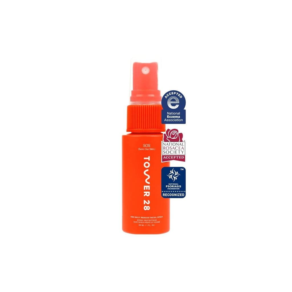 Tower 28 SOS Daily Rescue Facial Spray - Spray de Ácido Hipocloroso para Reduzir a Vermelhidão, Acalmar a Irritação e Al