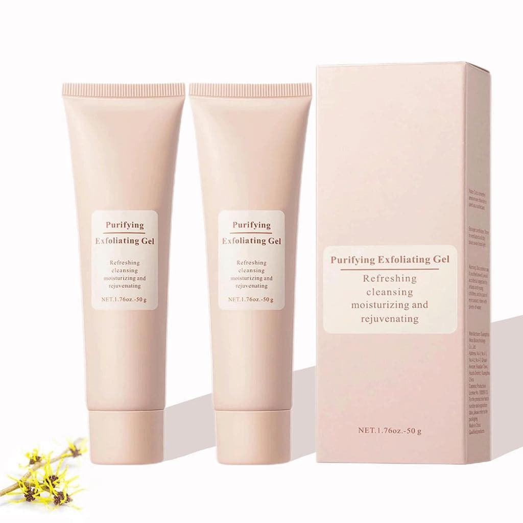 Gel Esfoliante Purificante, Gel Esfoliante para Rosto e Corpo (2 unidades)