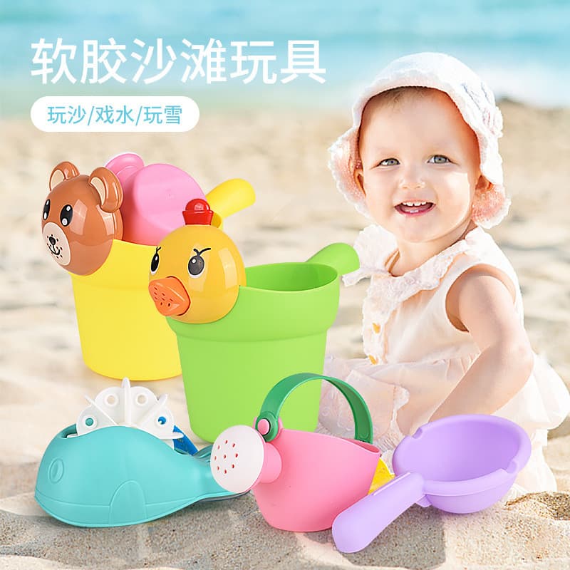 Crianças brinquedos de banho jogando Waterwheel pequeno pato amarelo Shampoo copo bebê rega garrafa água conjunto praia