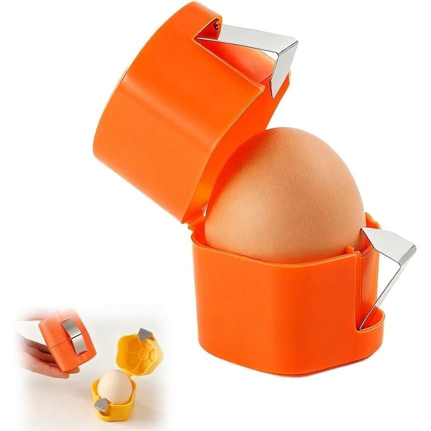Abridor de Casca de Ovo, Cortador de Casca de Ovo, Abridor de Ovos Cozidos Portátil, Ferramenta para Quebrar Ovos Cru, Q