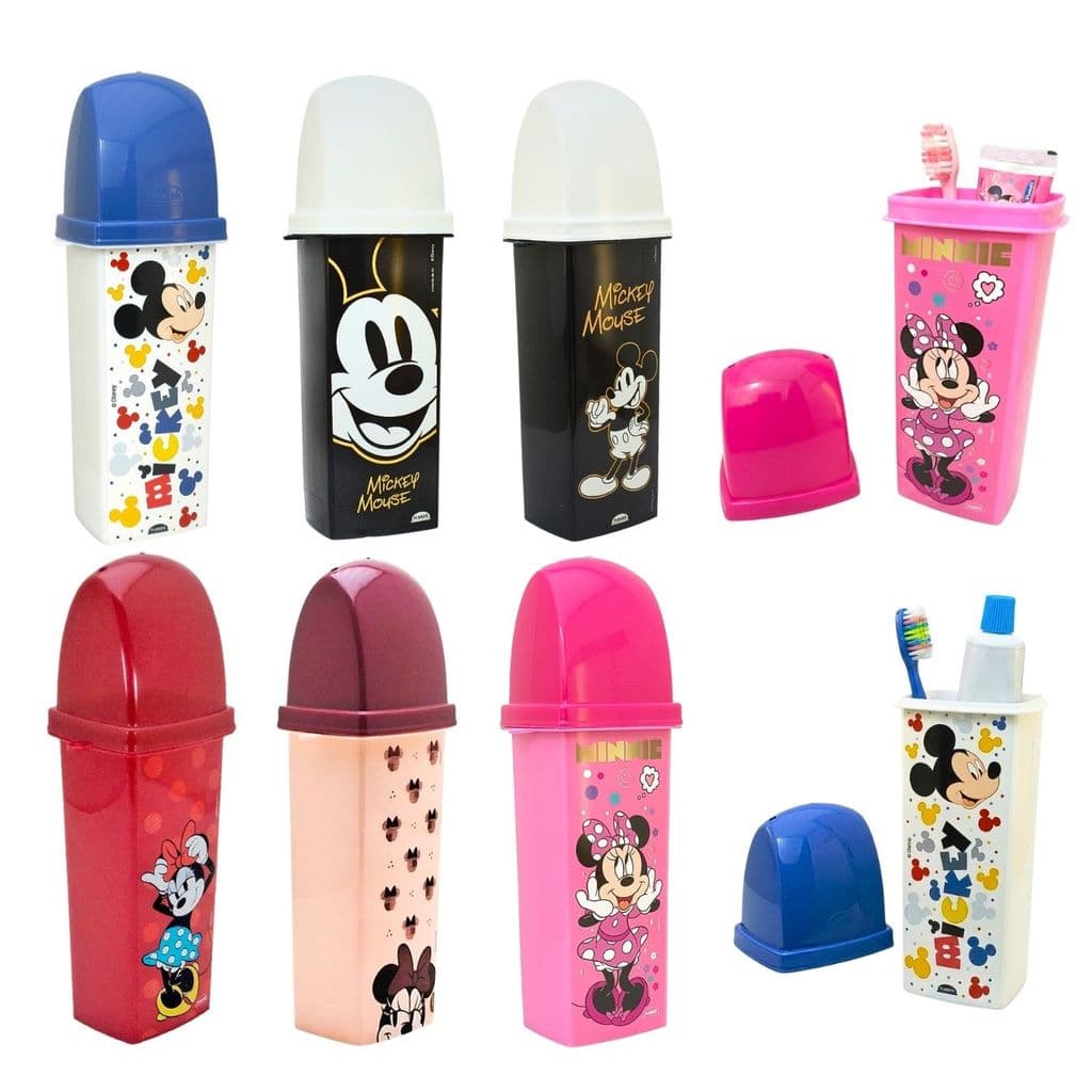 Porta Escova de Dente Infantil Dental Case Personagens disney Mickey ou Minnie