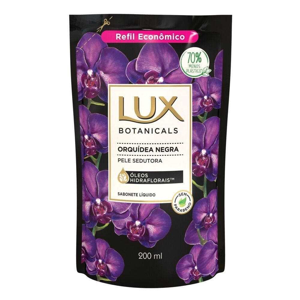 Sabonete Liquido Lux Botanicals Orquidea Negra Refil 200ml