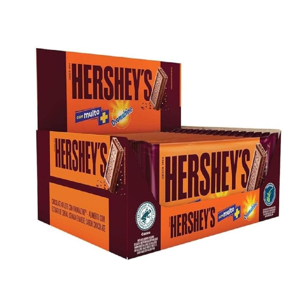 DP c/18un Barra de Chocolate Ovomaltine ao Leite 77g - Hershey´s