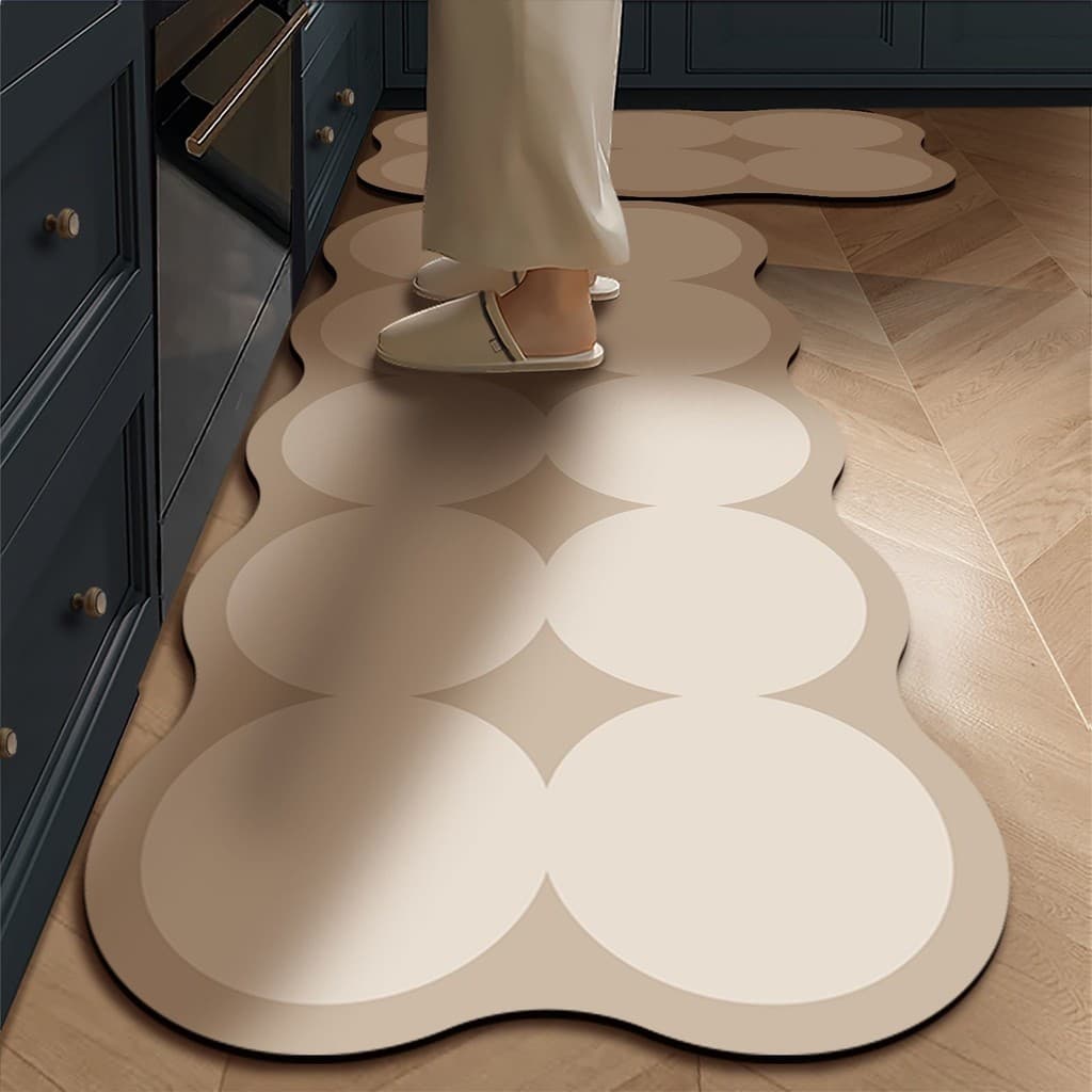 [Novo produto] Tapete de chão de lama de diatomáceas para cozinha doméstica de estilo simples Tapete de cozinha de fácil