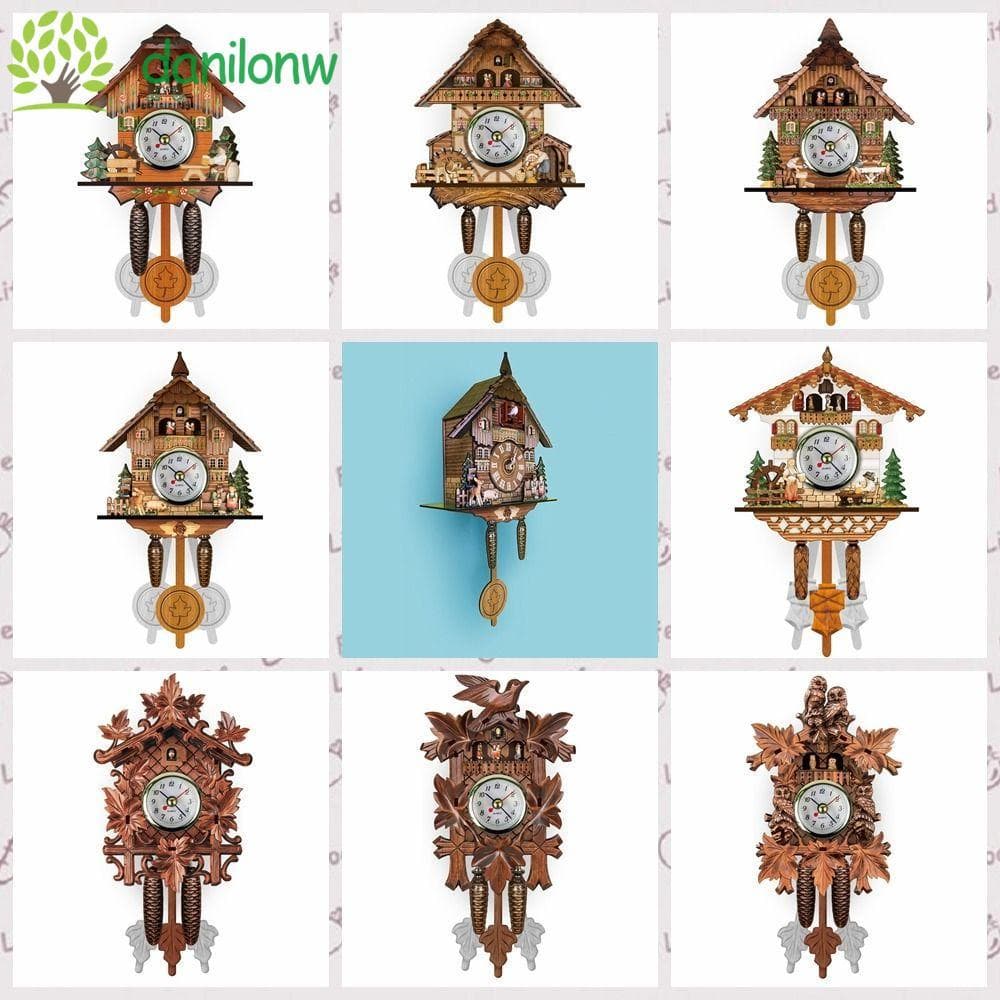 Relógio De Parede DANILO , Relógios Vintage De Pêndulo Silencioso , 3D Chiming
