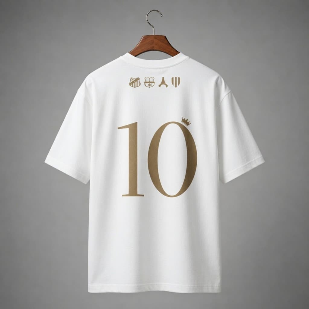Oversized Streetwear Camiseta  Edição Especial Neymar Jr The Prince Copa do Mundo Bt1034