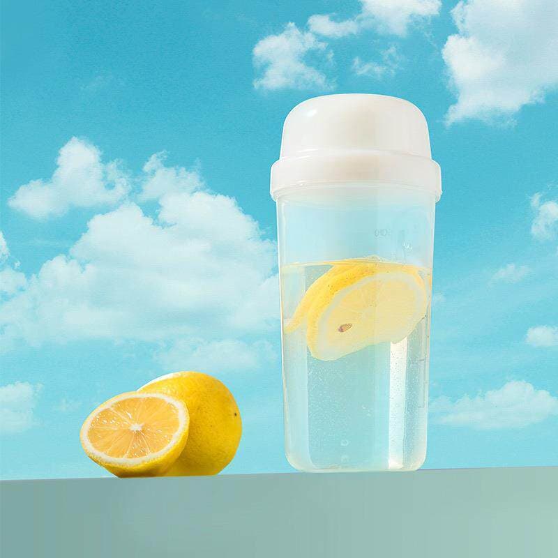 Fitness esportes transparente PP escala Shaker copo 600ml portátil plástico grande copo de água proteína em pó copo Milk