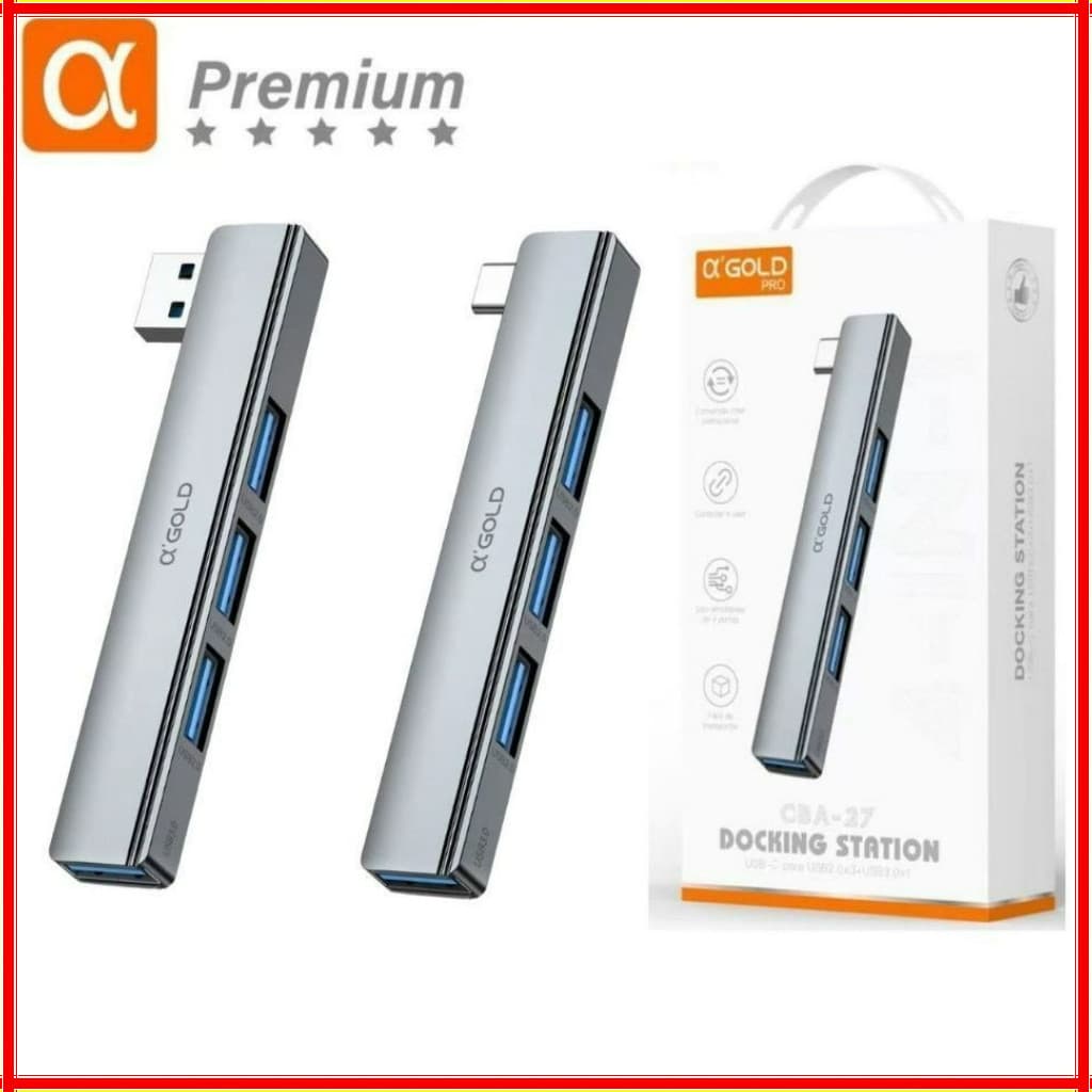 Hub USB Tipo C de Alta Velocidade 3.0 4 Portas Usb 3.0 Switch Multi Splitter Adaptador OTG Para Computador Portátil