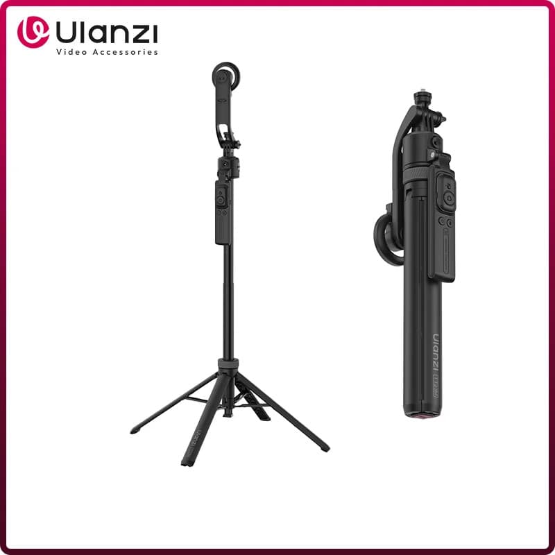 Ulanzi TT23M Bastão de Selfie Magnético com Rastreamento Automático Tripé Portátil para Telefone para Iphone e Android