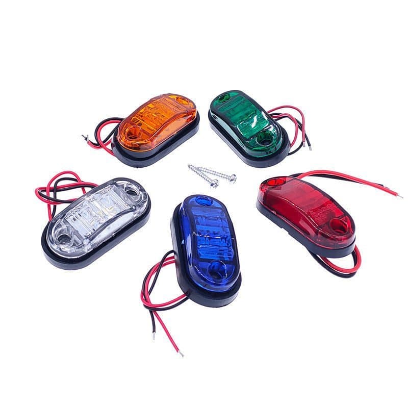 1 Peça 12V 24V LED Luzes De Marcação Laterais Externas Para Carro , Luz Traseira De Advertência Caminhão De Reboque Auto