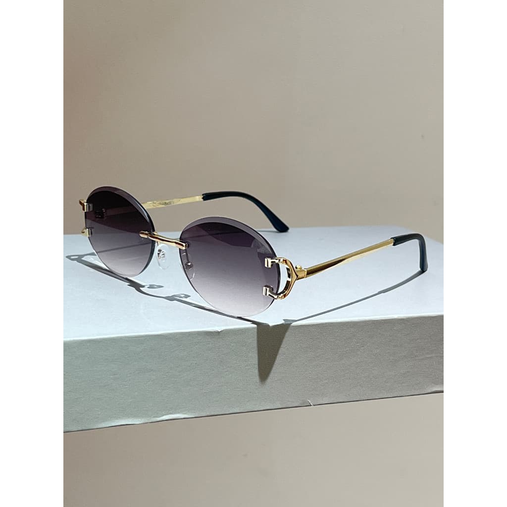Óculos de sol de Metal feminino moda usar óculos de sol masculino
