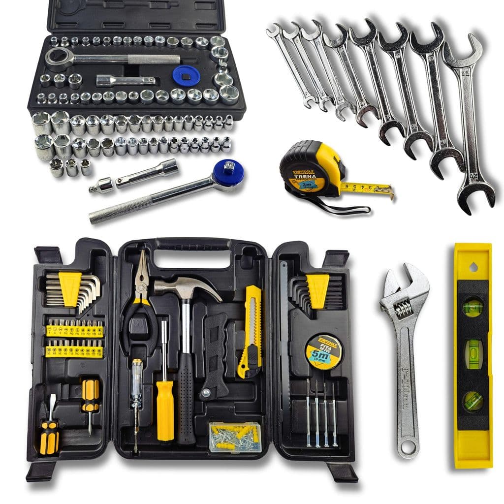 Kit Completo de Ferramentas com Jogo Catraca e Complementos