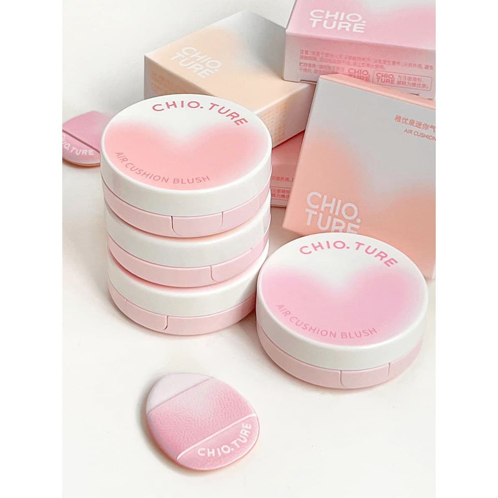 Zhiyouquan almofada de ar Blush creme lama feminino fosco monocromático fita de expansão Natural Puff novo estilo Rouge