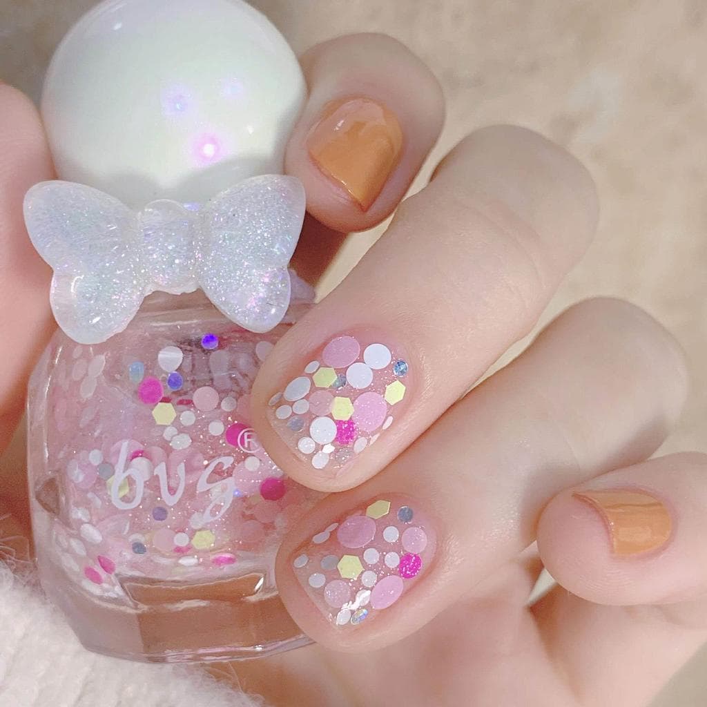 Genuíno] esmalte não tóxico de planta pura para mulheres usam unhas de lantejoulas não assadas novo estilo fofo