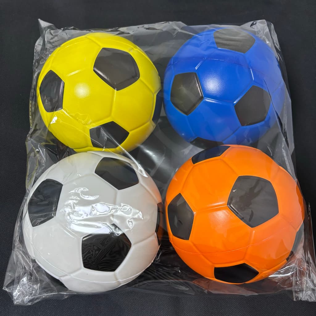 20cm esponja sólida macio futebol interior jardim de infância brinquedo das crianças raquete bola sem inflável não. 4 bo