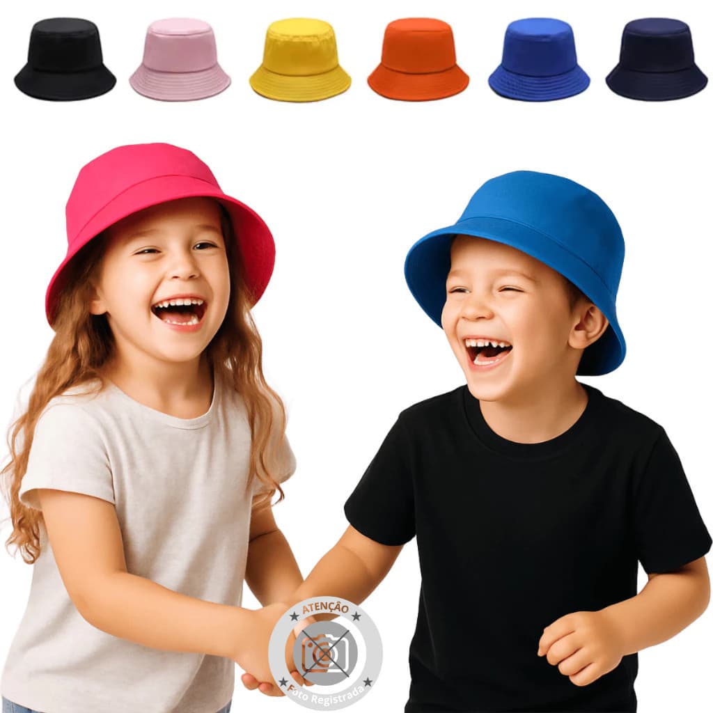 Chapéu Bucket Infantil Menino Menina Cata Ovo Boné Bebê Praia Verão Moda Criança 2025