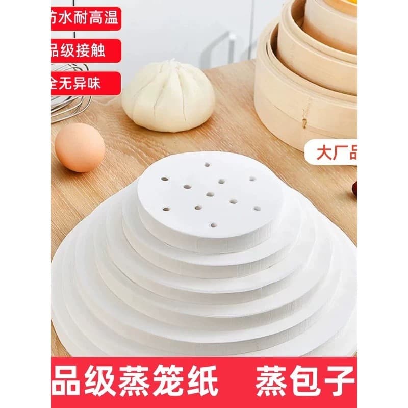 Antiaderente vapor papel alimentos dupla face Silicone óleo papel cozimento vapor cozinha esteira de papel descartável v