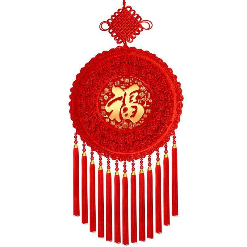 2026 Novo Estilo Nó Chinês Sala de Estar Enfeites de Alta Qualidade Fu Personagem Pingente de Entrada Grande Ano Novo Ch