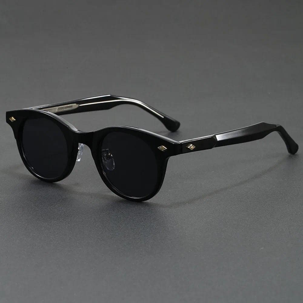 Óculos De Bloqueio De Luz Azul Vintage Masculino Rebite Acetato Quadro Computador Anti