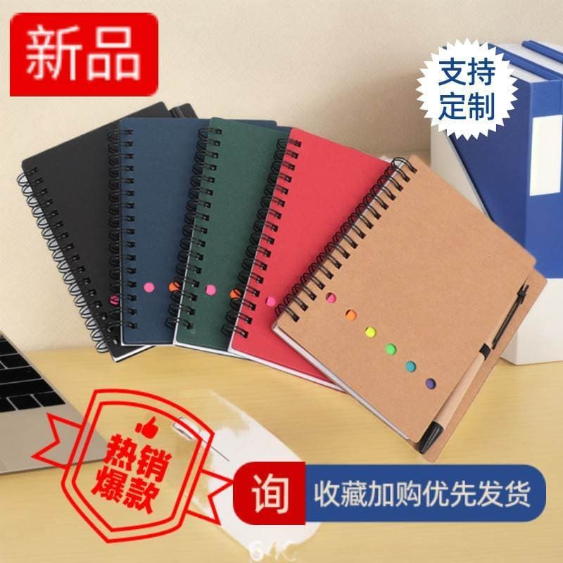 A6 Bobina Notebook Publicidade Business Paper Notebook Criativo Nota Pegajosa Combinação Bloco de Notas