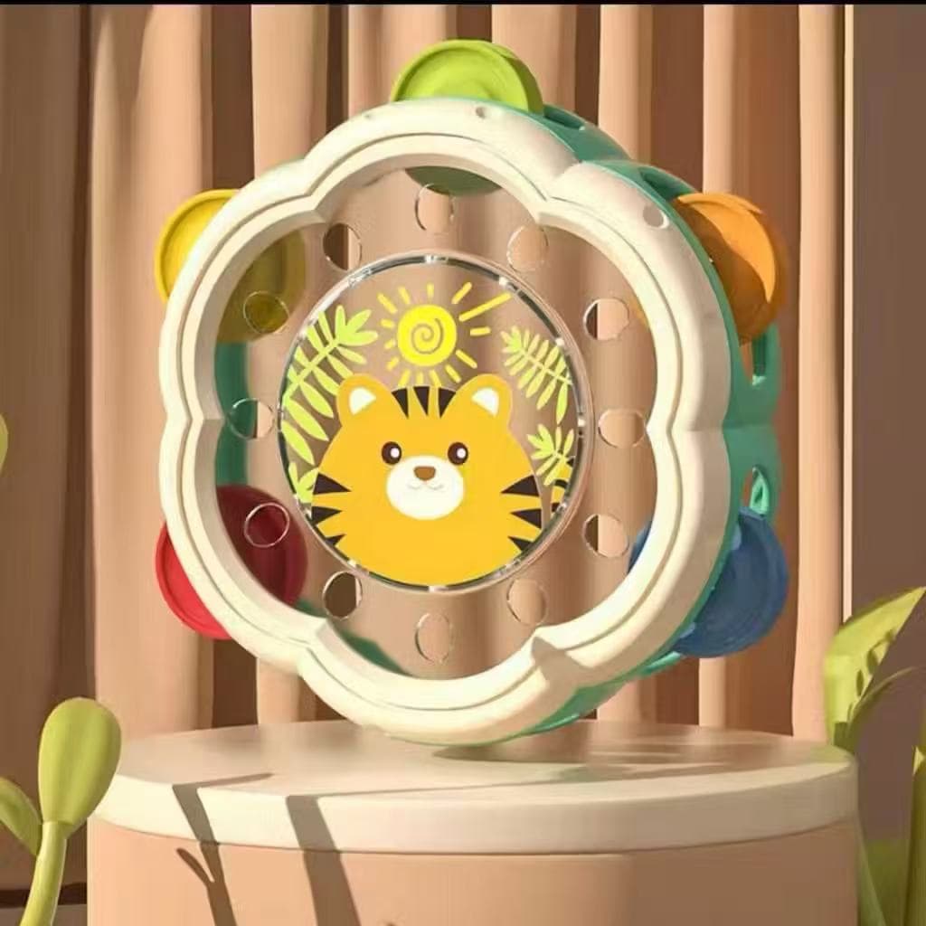 Popular Brinquedo Para Bebe Musical Meu Primeiro Pandeiro Colorido Bebê Sensorial
