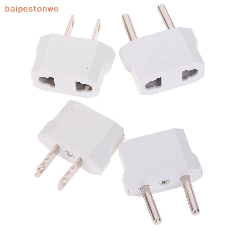 Conjunto de 4 peças de adaptadores de carregador de viagem com plugue europeu e americano (UE para EUA)