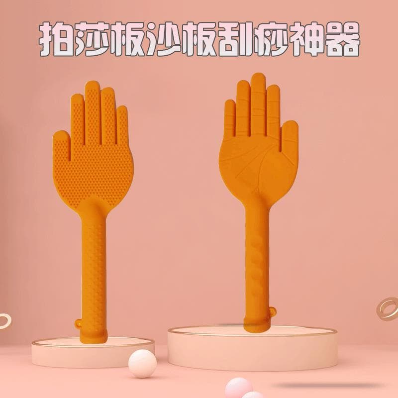 Silicone palma pai sha placa pai sha placa meridiano vara pescoço ombro cuidados de saúde batendo vara batendo para trás