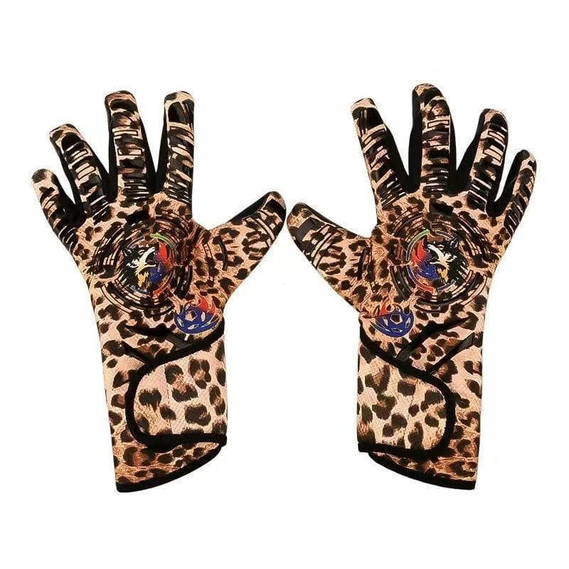 Novo Estilo De Luvas De Goleiro De Látex Natural Com Costura Interna De 4 Cores E Design De Meio Dedo .