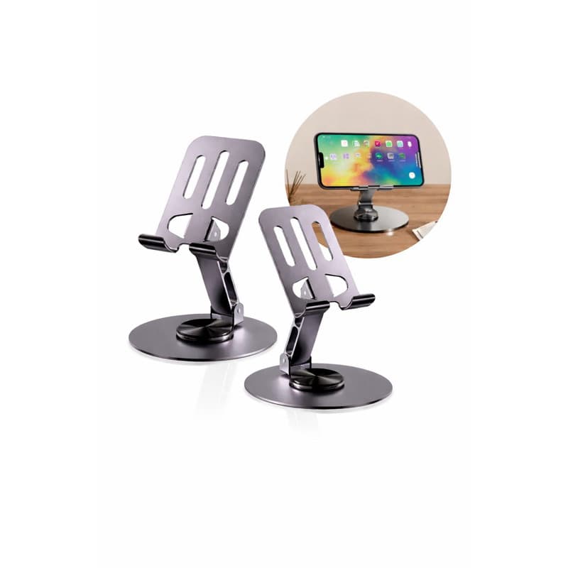 Suporte de Celular Ajustável Premium Base Antiderrapante | Ideal Mesa, Vídeos e Estudos