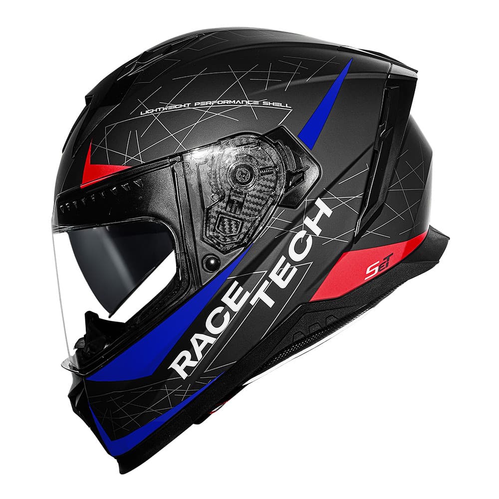 Capacete Race Tech Volt Set Preto Azul e Vermelho