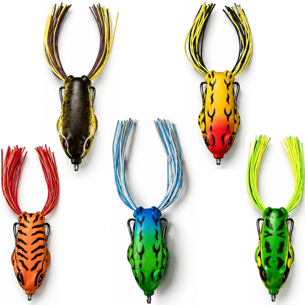 Kit Frog Anti Enrosco p/ Pesca Isca Artificial Sapinho Frogs