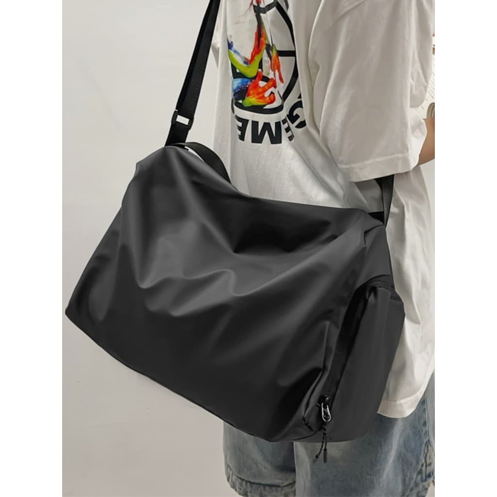 Bolsa mensageiro masculina de grande capacidade, bolsa esportiva para academia, separação seca e molhada, bolsa de nataç