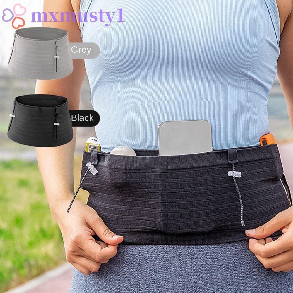 Bolsa De Cintura Invisível MXMUSTY , Corrida Fina Para Maratona Com Cinto Telefone Esportivo De Grande Capacidade