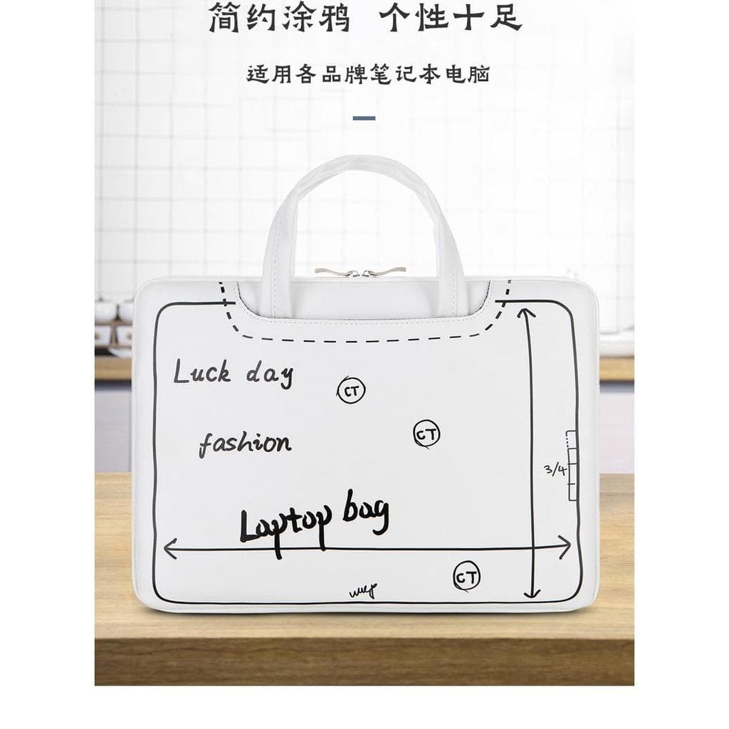 Nicho exclusivo Graffiti carta bolsa para Laptop portátil adequada para Apple macbook52cm Shin-Chan air13.3 Huawei mateb