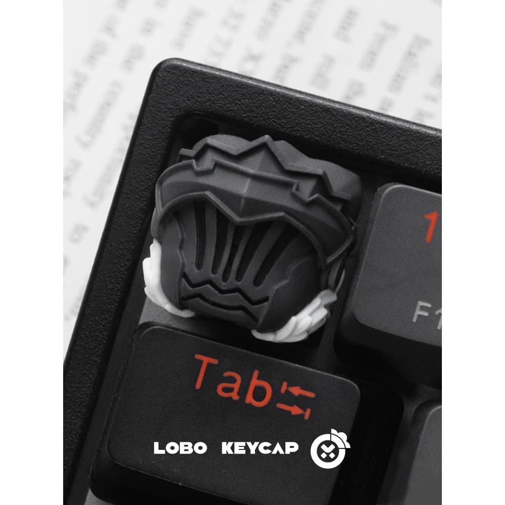 Assassino de Goblin!Série tema LOBO personalizado resina arte keycap transparente keycap