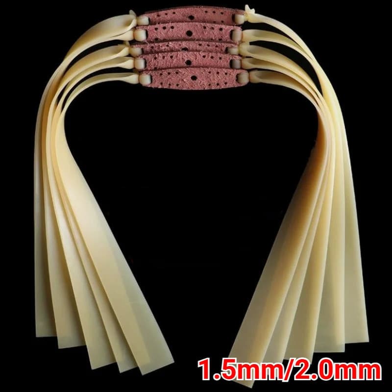1.5/2.0mm De Alta Velocidade 2-5PCS Poderosa Faixa De Borracha Plana Acessórios De Catapulta Ao Ar Livre Elasticidade