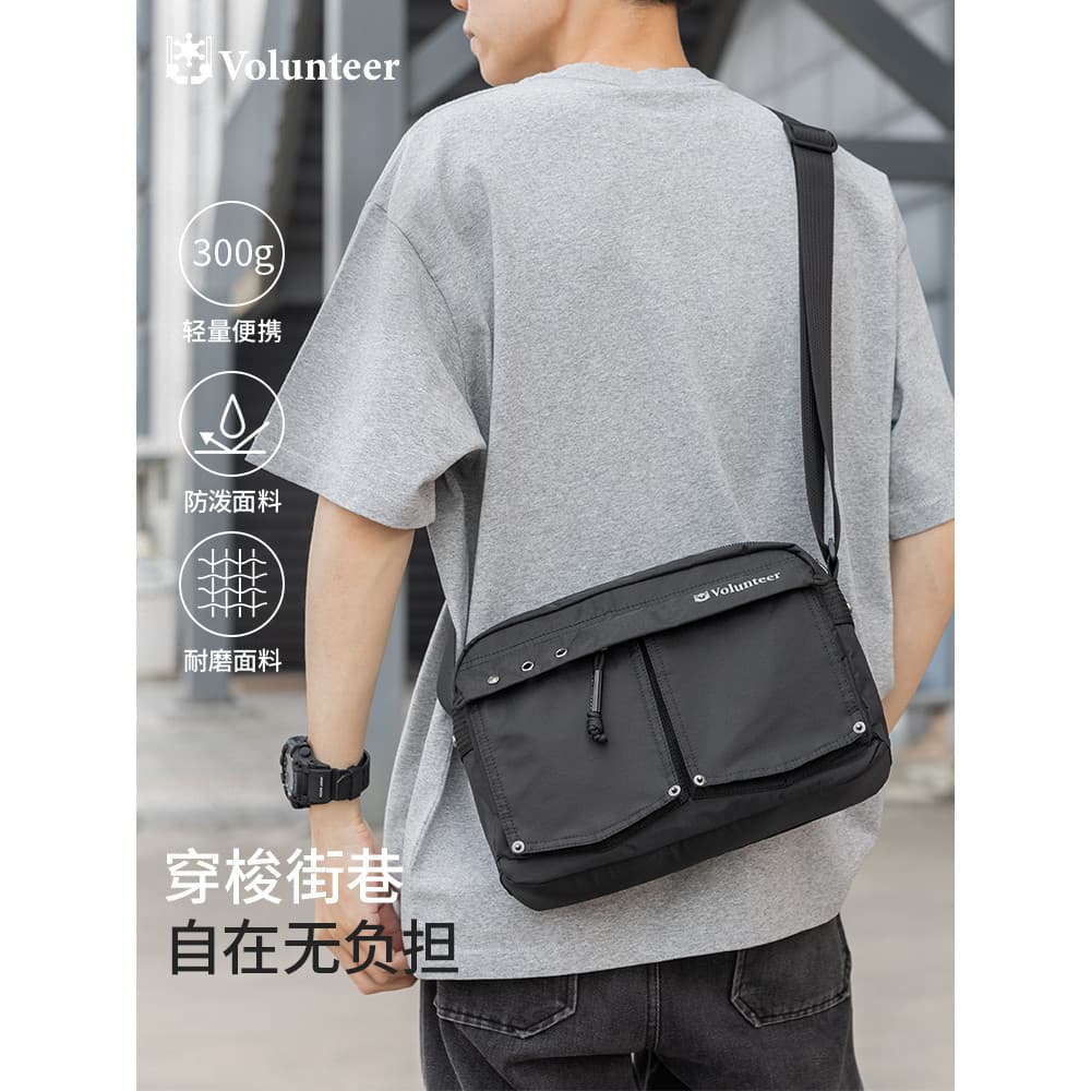 Walondier novo estilo bolsa mensageiro masculina leve bolsa de ombro bolsa mensageiro masculina estilo Horizontal bolsa