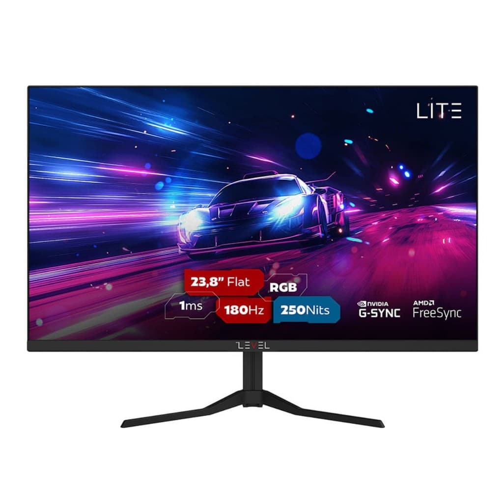 Monitor Gamer Level Lite 23.8, ELED 1ms Preto