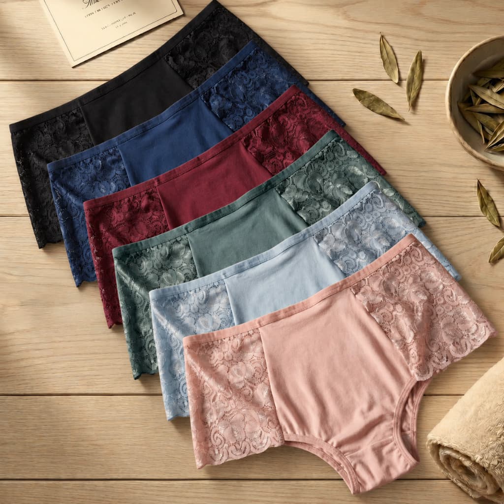 Kit 3 Calcinha Plus Size Renda Cintura Alta Cós Alto Caçola Senhora 48 ao 52 - PS 06